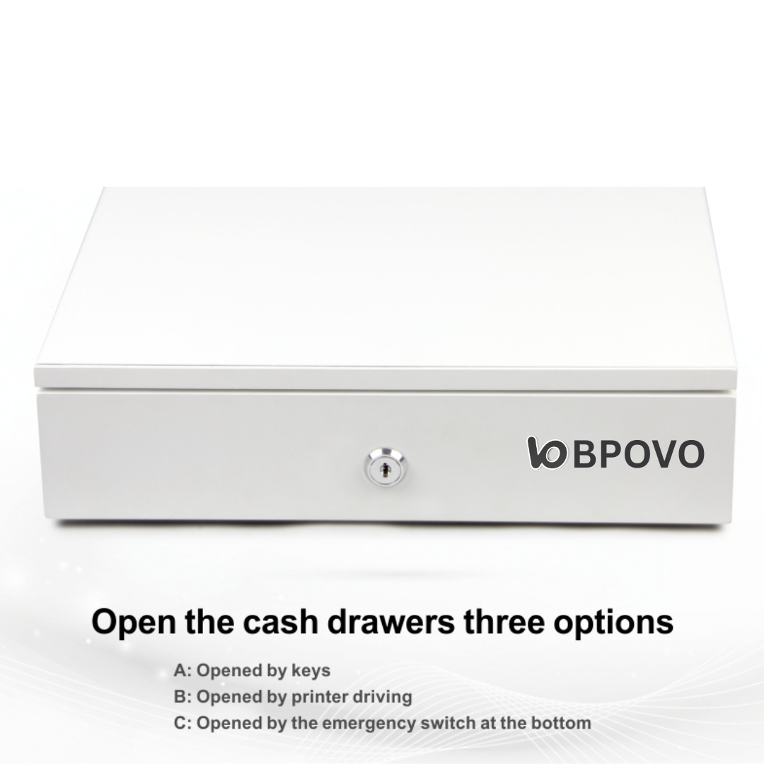 BPOVO 330A / 4B4C Cash Drawer (White)