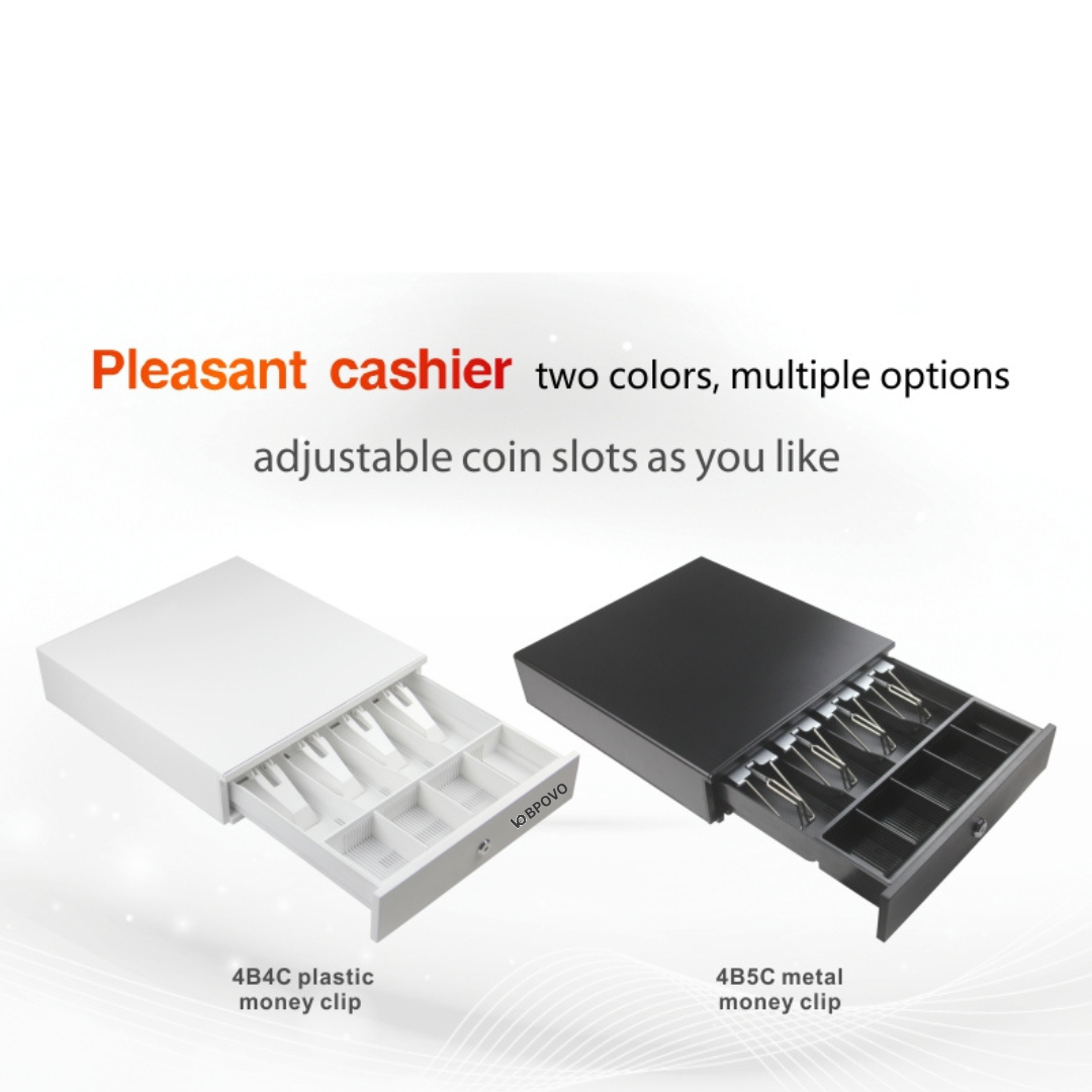 BPOVO 330A / 4B4C Cash Drawer (White)