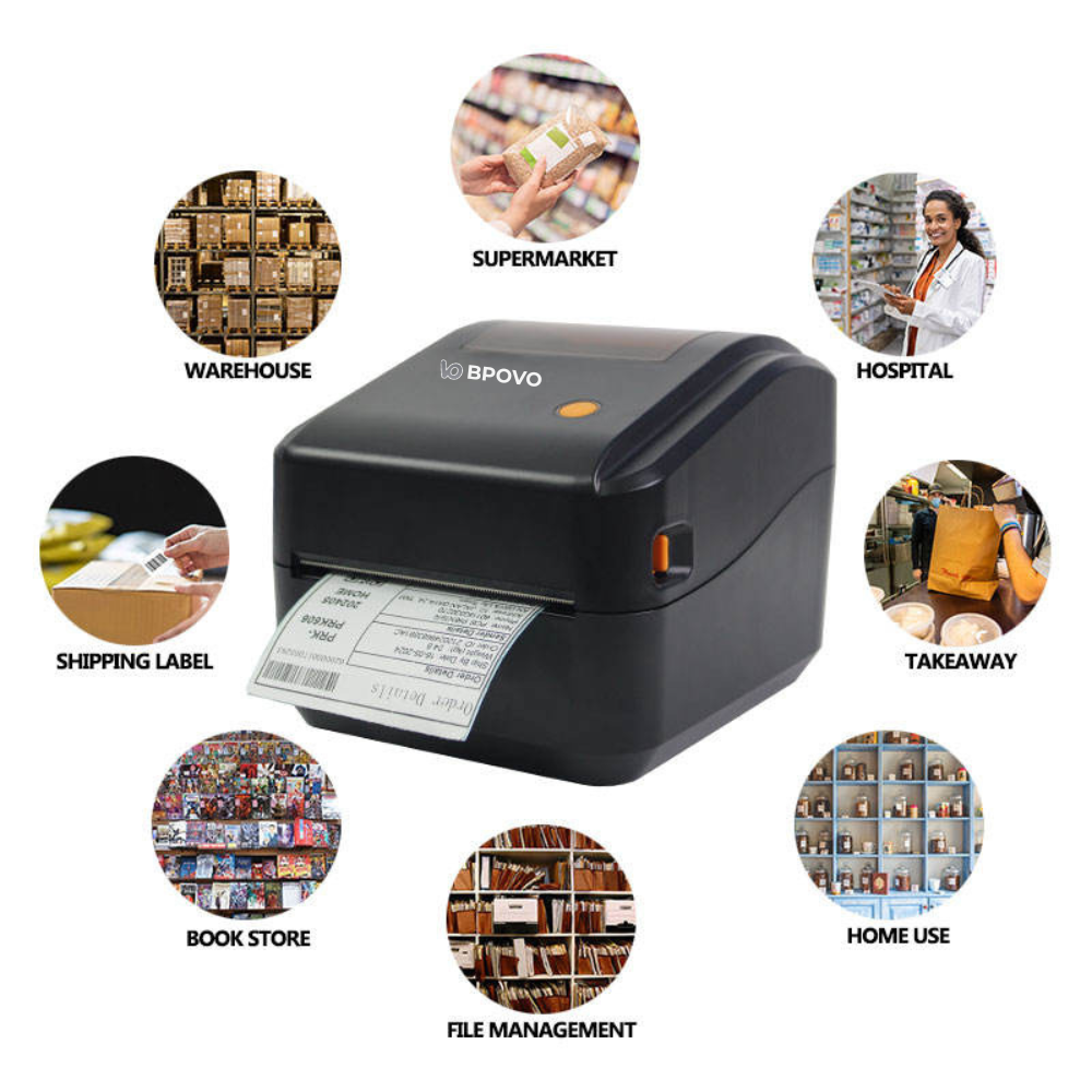 BPOVO ZY4600 80mm Mobile-Compatible High-Speed Thermal Printer
