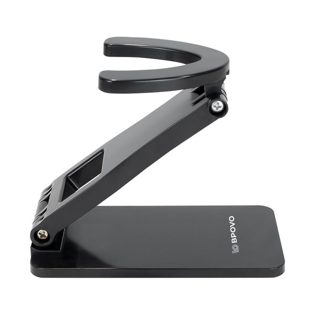 QR code scanner with foldable stand