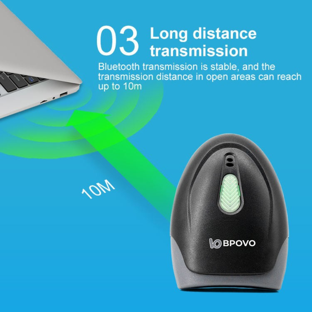 S20-B 2D Wireless Bluetooth Barcode Scanner(50W)