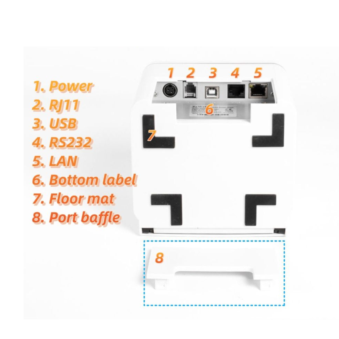 BPOVO ZY608 Thermal Receipt Printer