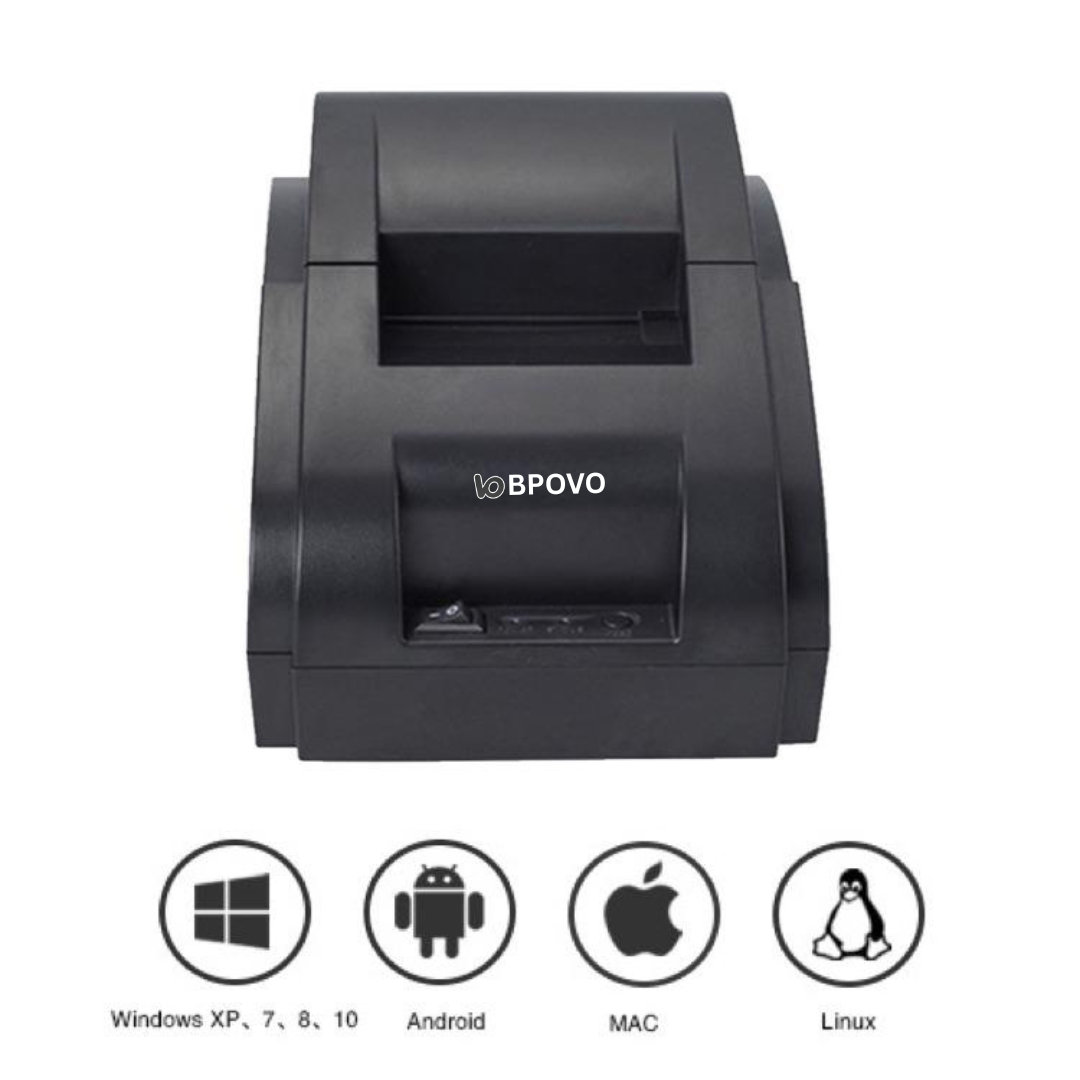 ZY 58iv Mini Pos Portable Barcode Receipt Label Sticker Printers Scanners Thermal Printer With USB Blue Tooth