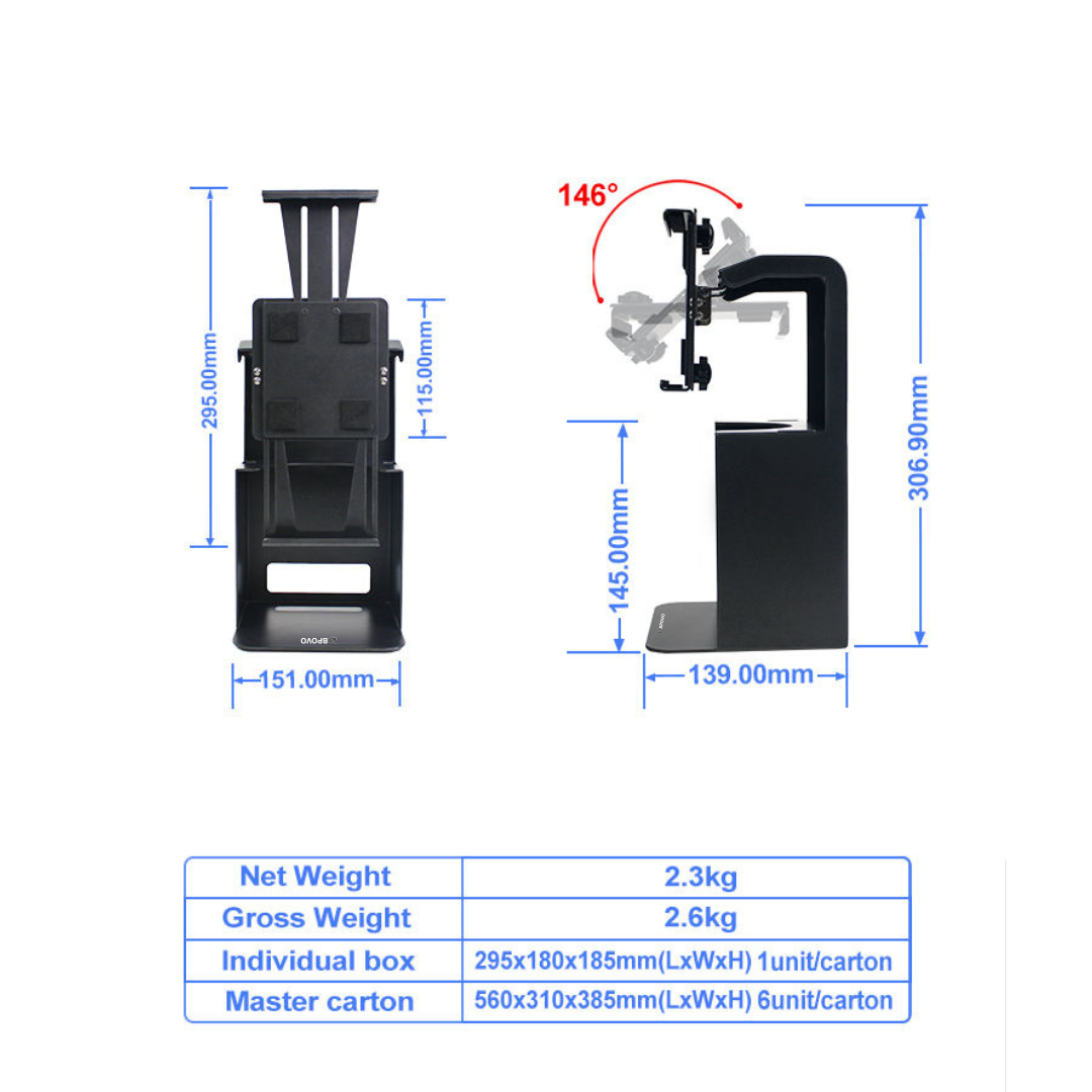 TS32 (608) Adjustable Wall Mount Printer Stand