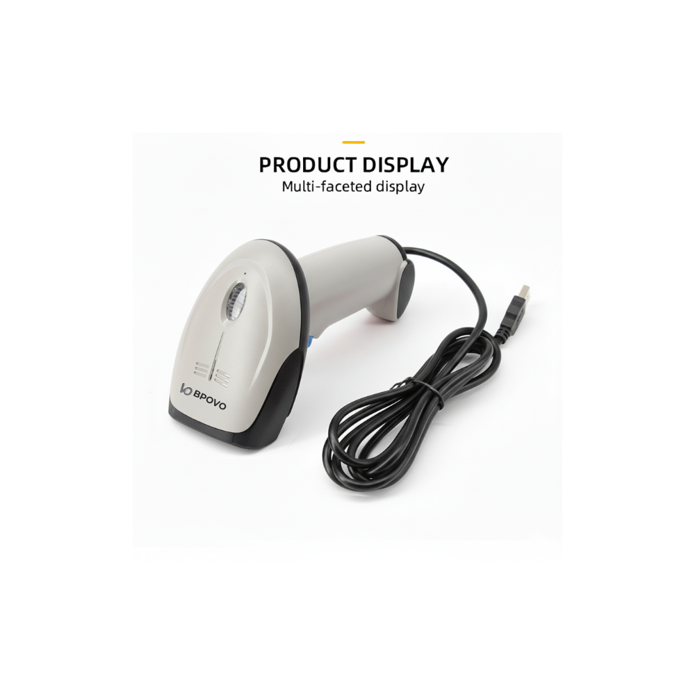 U8 2D wired barcode scanning gun(50W globally