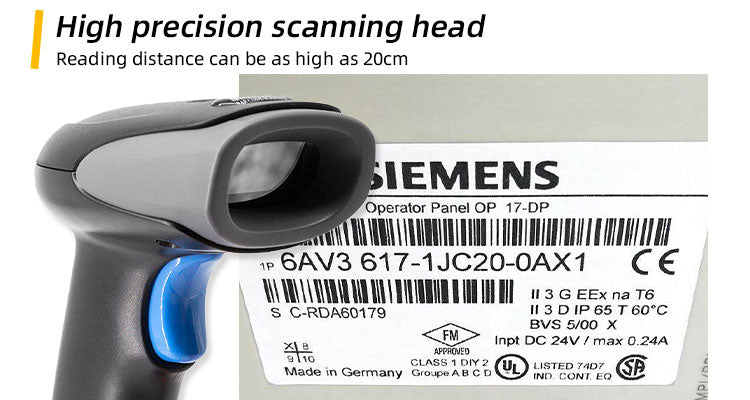 U8 2D wired barcode scanning gun(50W globally)