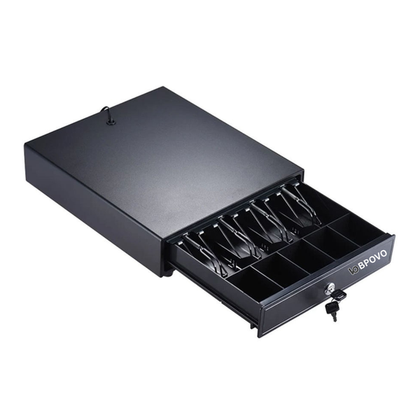 BPOVO 330A/4B4C Black POS Cash Drawer – High Quality