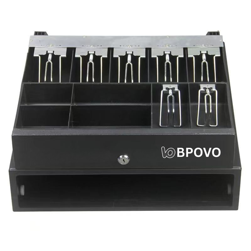 BPOVO 410B/7B4C Black POS Cash Drawer – High Quality