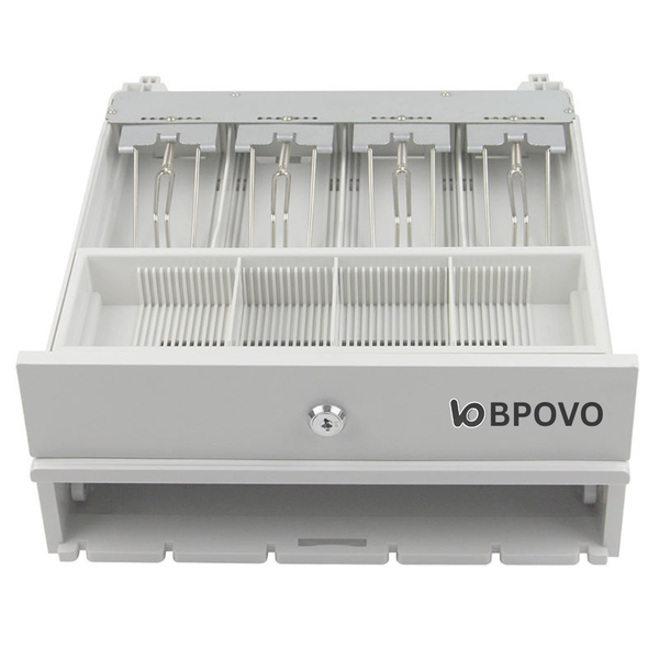BPOVO 330A/4B4C White POS Cash Drawer – High Quality