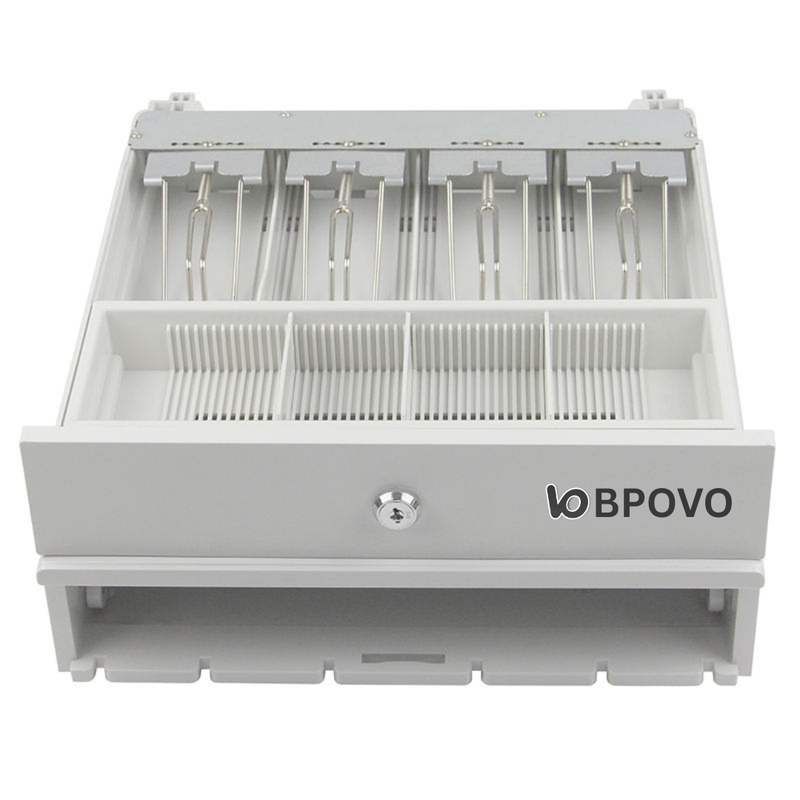 BPOVO 330A/4B4C White POS Cash Drawer – High Quality