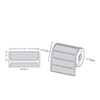 Direct Thermal Label 4x1 inch BPOVO BO-DTL-4x1