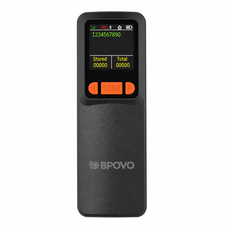 Barcode Scanner 2D QR Handheld Wireless USB Bluetooth BPOVO BO-W9