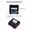 Portable Receipt & Label Printer 3-inch USB/BT/WiFi BPOVO BO-ZM04