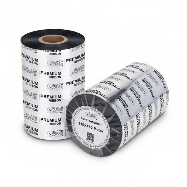 Black Copper Premium Wax Ribbon 60mm x 450m BPOVO BO-60450PWR