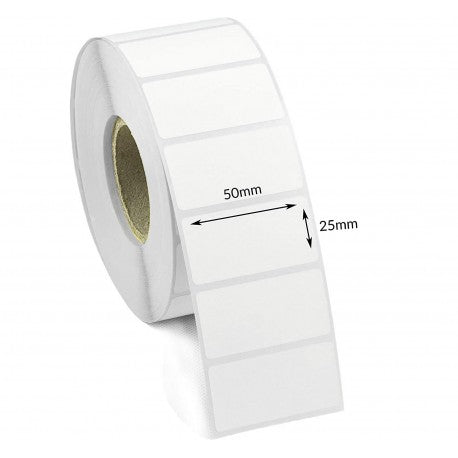 Barcode Label DTL 50 x 25mm (2 × 1 in) 1000 Labels Roll